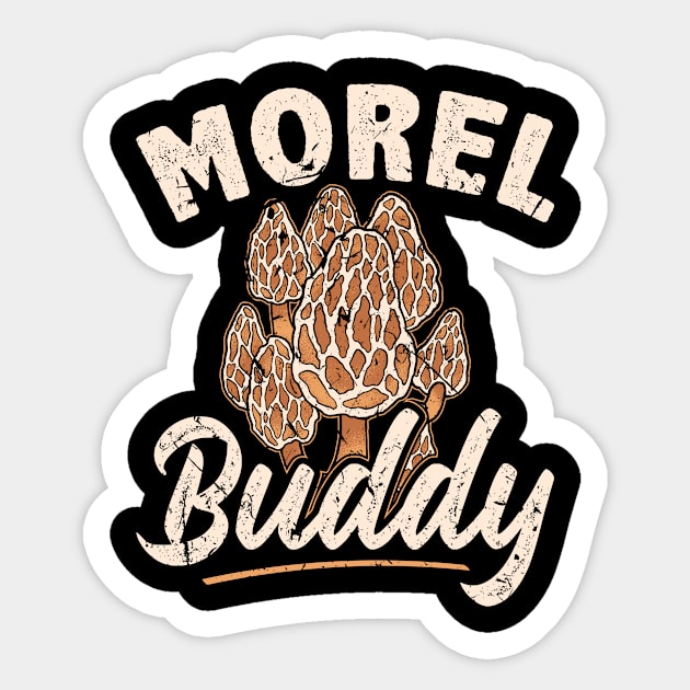 Morel Buddy Sticker by Humbas Fun Shirts